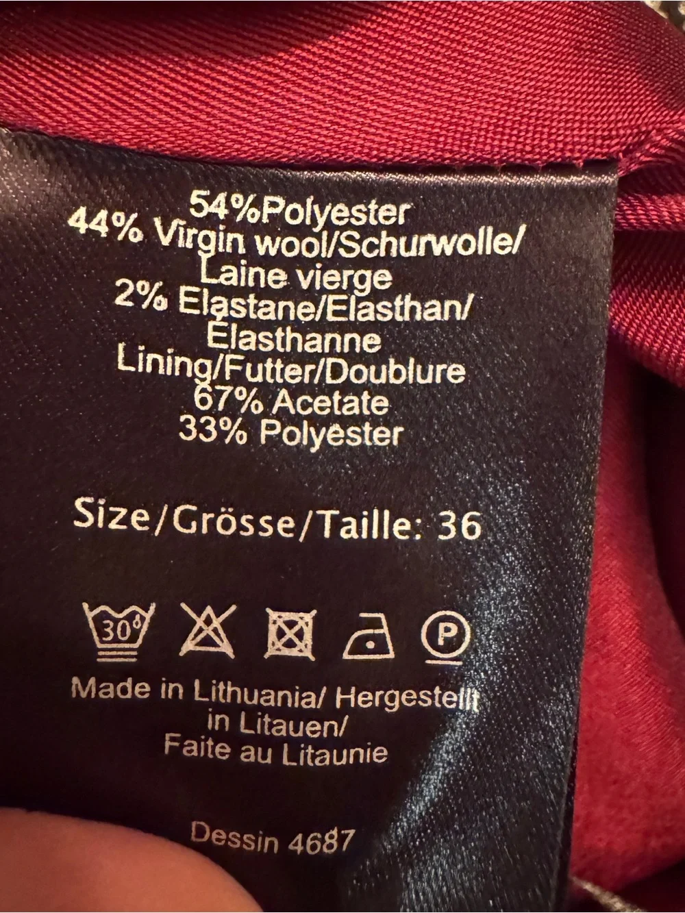 Baum und Pferdgarten Sayoko Plaid Mini Skirt Wool Blend EU‎ 36 US 4 - Picture 8 of 8